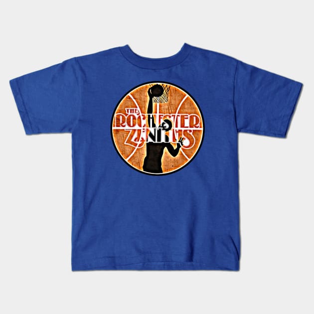 Rochester Zeniths Basketball Kids T-Shirt by Kitta’s Shop